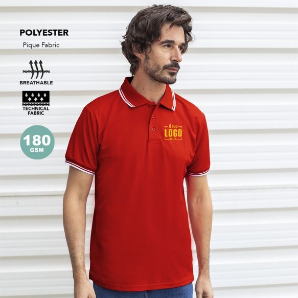 Polo in poliestere basic Zawak