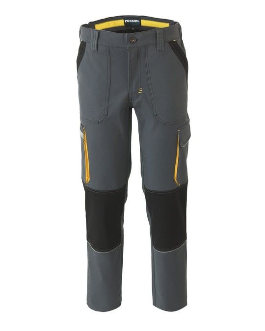 Pantalone da Lavoro Canvas Stretch Multistagione e Multitasche Personalizzato - Rossini